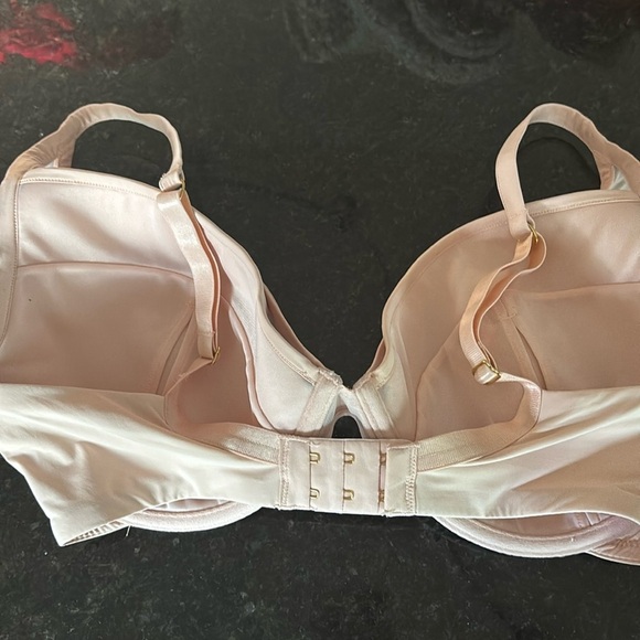 EUC ThirdLove 24/7 Cotton Plunge Bra - size 34 G - pink - Picture 5 of 8